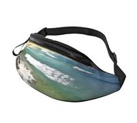 Kauai Hawaii Seashore Fanny Pack for Men Women Crossbody Waist Bag Waterproof Sports Belt Bag Outdoor Hip Pack