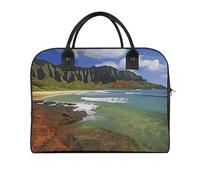 Kauai Hawaii Seashore Laptop Tote Bag Casual Travel Handbag Multi Pocket Shoulder Bags for Work Travel