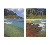 Kauai Hawaii Seashore Passport Holder, ID Card Protector Case Passport Holder with Slot Passports Travel Wallet Document Cover for Women And Men
