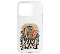 Kauai Hawaii Surfboards Hanalei the Bay Ocean Scene Case for iPhone 15 Pro Max