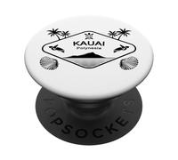 Kauai Polynesia Sea Turtle Palms Hawaii South Seas Island PopSockets Adhesive PopGrip