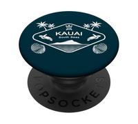 Kauai South Seas Sea Turtle Palm Trees Souvenir Hawaii PopSockets Adhesive PopGrip