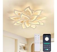 KAUCQI LED Ceiling Light Dimmable 100CM 84W Modern LED Ceiling Lamp 8400LM Light Petal Lamp for Living Room Hallway Bedroom Kids Room