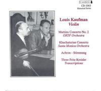Kaufman, Louis - Historical Recordings