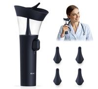 KAUGIC Ear Wax Removal Kit, Manual One-Hand Control Ear Cleaner Earwax Remover, Ear Irrigation Flushing System with 7M Water Pressure & Soft Silicone Tip, Safe Ear Cleaning Tool for Home Use, Blue