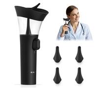 KAUGIC Manual Ear Wax Removal Kit, One - Handed Safe Ear Cleaner, Black