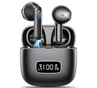 kauguo Wireless Earbuds Bluetooth 5.4,Long Battery Life Lightweight Earphones,Comfortable Fit Wireless Headphones For Small Ears,IPX6 Waterproof Earbuds For Running Gym Work Travel Music black