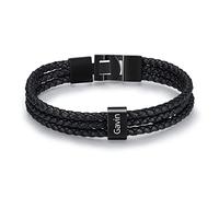 Kaululu Personalised men Beads Bracelet Womens Black Leather Bracelet with 1-6 Names Silver Beads Customised Couple Family Men Charm Bracelet for Bff Sisters