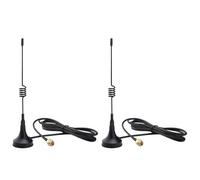 Kaunosta Half-Wave Dipole 433MHz 3dBi Magnetic Base SMA Male Antenna with 5ft RG174 Cable(2 Pack) for IoT Devices Remote Controls Walkie Talkie Pi NFC