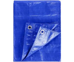 KAV - 1.8 x 2.70M (6x9 FT) Blue Strong Waterproof Universal Tarpaulin Tarp sheet in - Ground Sheet Covers For Camping Fishing Gardening Pets Premium Quality Cover Made of 80 gram