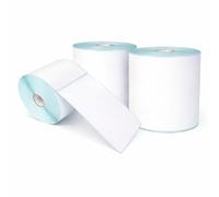 KAV 1 Roll of 500 labels 4x6 Inch Premium Direct Thermal Shipping Labels, Fanfold Printer Paper with Strong Permanent Adhesive, Compatible with Most Label Printers for Amazon, Royal Mail, FedEx & More