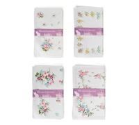 KAV 10.5x10.5 CM Ladies Printed Hankies - 65% Polyester, 35% Cotton - Soft & Durable Handkerchiefs for Women, Mother, Wife, and Friends - Stylish Prints, Ideal for Everyday Use