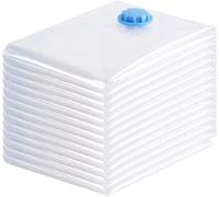 KAV 10 Pack Max Space Saving Storage Vacuum Bags for Clothes Bedding Organiser - Waterproof Sealer Bag for Home, Travel (70x100cm)