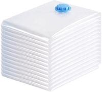 Kav 10 Pack Max Space Saving Storage Vacuum Bags For Clothes Bedding Organiser - Waterproof Sealer Bag For Home, Travel (60X80Cm)