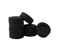 KAV 100 Discs Quick Lighting Charcoal for Instant Light, Hookah Nargila Shisha, Smoking Pipe, Flame Light and Incense Burner - Pack of 10 Rolls Coal