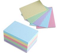 KAV 100-Sheet Coloured Record Flash Cards for Home Office & School Use KAV Multicolor