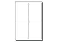 KAV 105 x 148 mm, 100 Sheet, Address Labels Self-Adhesive Labels A4 Shipping Labels Mailing Printer Labels, Suitable for Laser Inkjet Copier Printing, 4 per Sheet