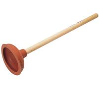 KAV - 127mm (5 inch) Sink Drain Plunger Unblocker with 431 mm (17 inch) Plastic Handle Diameter, White/Black (1)