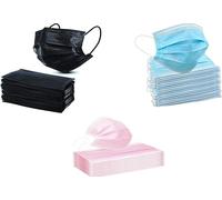 KAV 150 PCS 3 Ply Disposable Face Masks KAV Multicolor