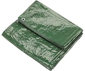 KAV - 2.40 x 3.6M (8x12 FT) Green Strong Waterproof Universal Tarpaulin Tarp sheet in - Ground Sheet Covers For Camping Fishing Gardening Pets Premium Quality Cover Made of 80 gram