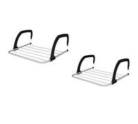 KAV 2 X Clothes airer drying rack 5 Bar radiator airers for indoor clothes drying | radiator drying rack indoor | radiator clothes drying rack