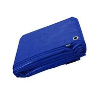 KAV - 2 x Tarpaulin waterproof heavy duty 130 GSM Meduim- 2.40 M x 3 M (8ftx 10 FT) with Eyelets ground sheet Multifunctional Quality Cover Tarp (Blue)