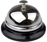 KAV 200mm x 100mm Stainless Steel Service Bell, Durable & Loud Desk Bell in Silver KAV Silver