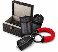 Kav 3-In-1 Car Security Bundle - Faraday Box, 2 Faraday Key Fob Protector Pouches & Steering Wheel Lock - Vehicle Security Lock