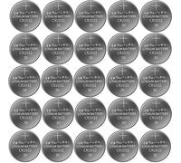 KAV 3V Lithium 25 xCR2032 Replaceable Battery - Leak Proof Extra Alkaline Ideal for Remotes in Silver KAV Silver