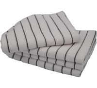 KAV 4 Pieces Soft Microfibre Tea & Dish Towels- Super Absorbent & Lint Free Kitchen Towel (45x65) cm in Grey KAV Grey