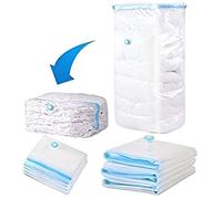 KAV 6 Pack Vacuum Compressed Storage Saving Bag in Clear | Size: Small KAV Clear S