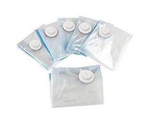 Kav - 6 Pack Vacuum Compressed Storage Saving Bags Clothing, Duvets, Bedding, Pillows, Curtains, Travelling-New (70X100)
