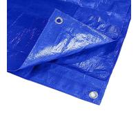 KAV 6 x 9m (20x30 FT) Blue Waterproof Tarpaulin Tarpoline tarpaulins Tarp for Universal Covering Garden Furniture, Camping, Roof Caravan Building site Ground Sheet with Eyelets 120 GSM