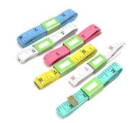 KAV 60 inch/150 cm Double Scale Soft Measuring Tape for Body, Sewing Tailor Cloth, Weight Loss | Random in Colours ( Pack of 3)