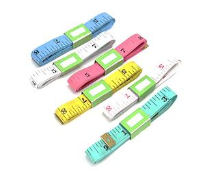 KAV 60 inch/150 cm Double Scale Soft Measuring Tape for Body, Sewing Tailor Cloth, Weight Loss | Random in Colours (Pack of 3)