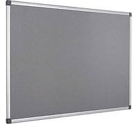 Kav 60Cm X 45Cm Aluminium Frame Felt Notice Pin Board - Notice Board Bulletin Frame For Office, School, Memo, And Home (Grey)