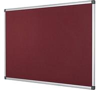 Kav 60Cm X 45Cm Aluminium Frame Felt Notice Pin Board - Notice Board Bulletin Frame For Office, School, Memo, And Home (Burgandy)
