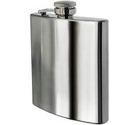 KAV 8oz Hip Flask - Stainless Steel Waterproof Pocket Whiskey Alcohol Flask, Portable Pocket Personalized Groomsmen Gifts for Bar Party Drinking (Silver)