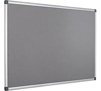 Kav 900 X 600mm Aluminium Frame Notice Pin Board - Felt Notice Board Bulletin Frame For Office, School, Memo, And Home (Grey)