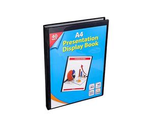 KAV A4 Presentation Display Book - 40 Pockets, 80 Views - Acid Free Copy Safe Durable PP Material Polly Pocket Document Folder Pack of 1