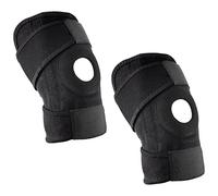 KAV Adjustable Neoprene Knee Support For Men & Women - Knee Brace For Runners & Sports Brace - Knee Braces With Patella Tendon Knee Strap Pack Of 2
