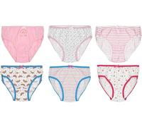 KAV Adorable Girls Printed Briefs - Comfortable Cotton Briefs Panties Knickers Underwear for Everyday Wear - Fun and Colorful Designs - Rainbow Print - 7-8 Years