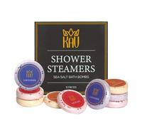 KAV Aromatherapy Shower Steamers for Women and Men - 9 pc Shower Bombs Set - Stocking Stuffers Gift Set - Relaxation Stress Relief for Women Mom Birthday - Home Spa Therapy Steamer 3 Scents