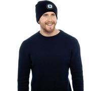 KAV Beanie Hat Knitted Winter Hat with Built-in LED Light, Hands-Free Visibility for Workwear, Jogging, Dog Walking, Fishing & Camping - Mens-Black-GL621 - One Size