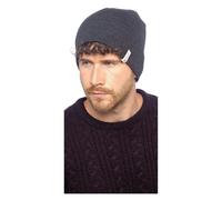 KAV Beanie Hat Knitted Winter Hat with Built-in LED Light, Hands-Free Visibility for Workwear, Jogging, Dog Walking, Fishing & Camping - Mens-Dark Grey - One Size