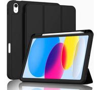 Kav Case For Ipad A16 11Th Generation 11 Inch 2025 And Ipad 10Th Generation 10.9 Inch 2022 Slim Protective Smart Cover (Black)