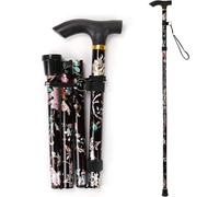 KAV Collapsible Adjustable Height Walking Aid Ambulation Aid Durable Mobility & Support Walking Stick KAV Multicolor