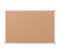 Kav Cork Notice Board With Aluminium Maya Frame - Cork Board, Self-Healing Cork Surface For Memos, Pictures And Lists - (90X60 Cm)