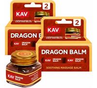 KAV Dragon Balm Soothing Massage Cream 4 Pack - Warming & Cooling Body Massage Balm for Back, Neck, Shoulders, Legs & Joints - Fast Absorbing Comfort Cream for Daily Muscle Relaxation & Recovery