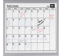 Kav Dry Wipe Magnetic Monthly Planner Stylish Aluminium Frame Whiteboard Multipurpose Organizational Board With Self-Adhesive